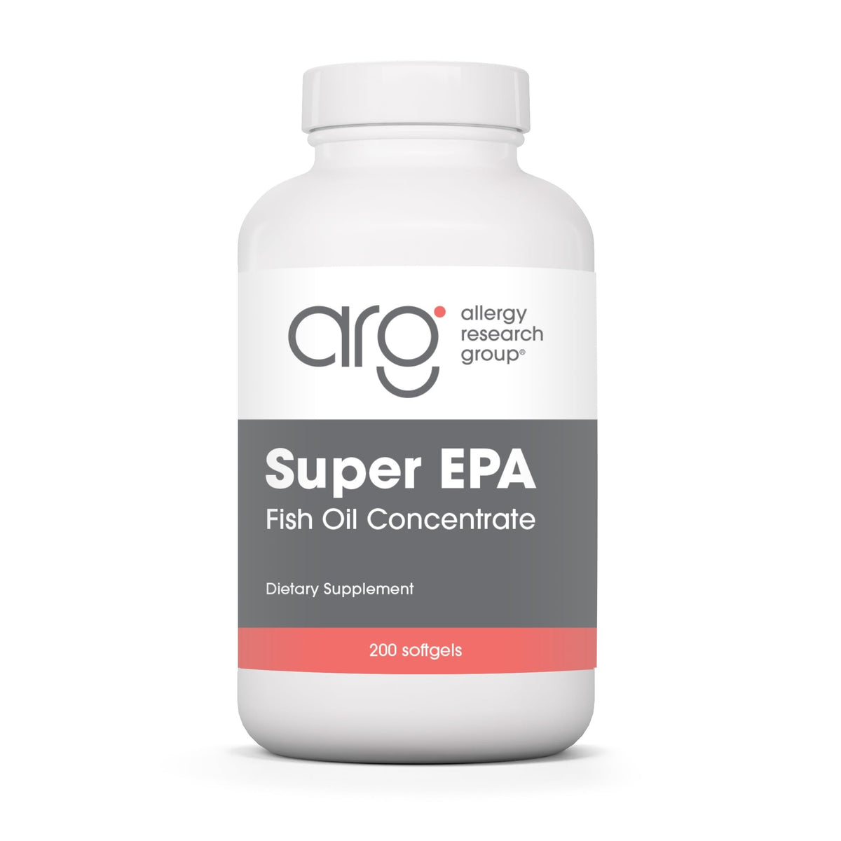 Allergy Research Group Super EPA, bouteille avec gélules riches en oméga-3.