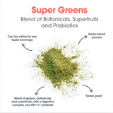 Allergy Research Group Super Greens – mélange rapide dans eau ou jus.