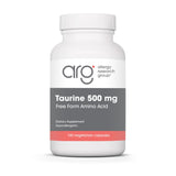Bouteille Allergy Research Group Taurine 500mg pour soutien cardiovasculaire potentiel.