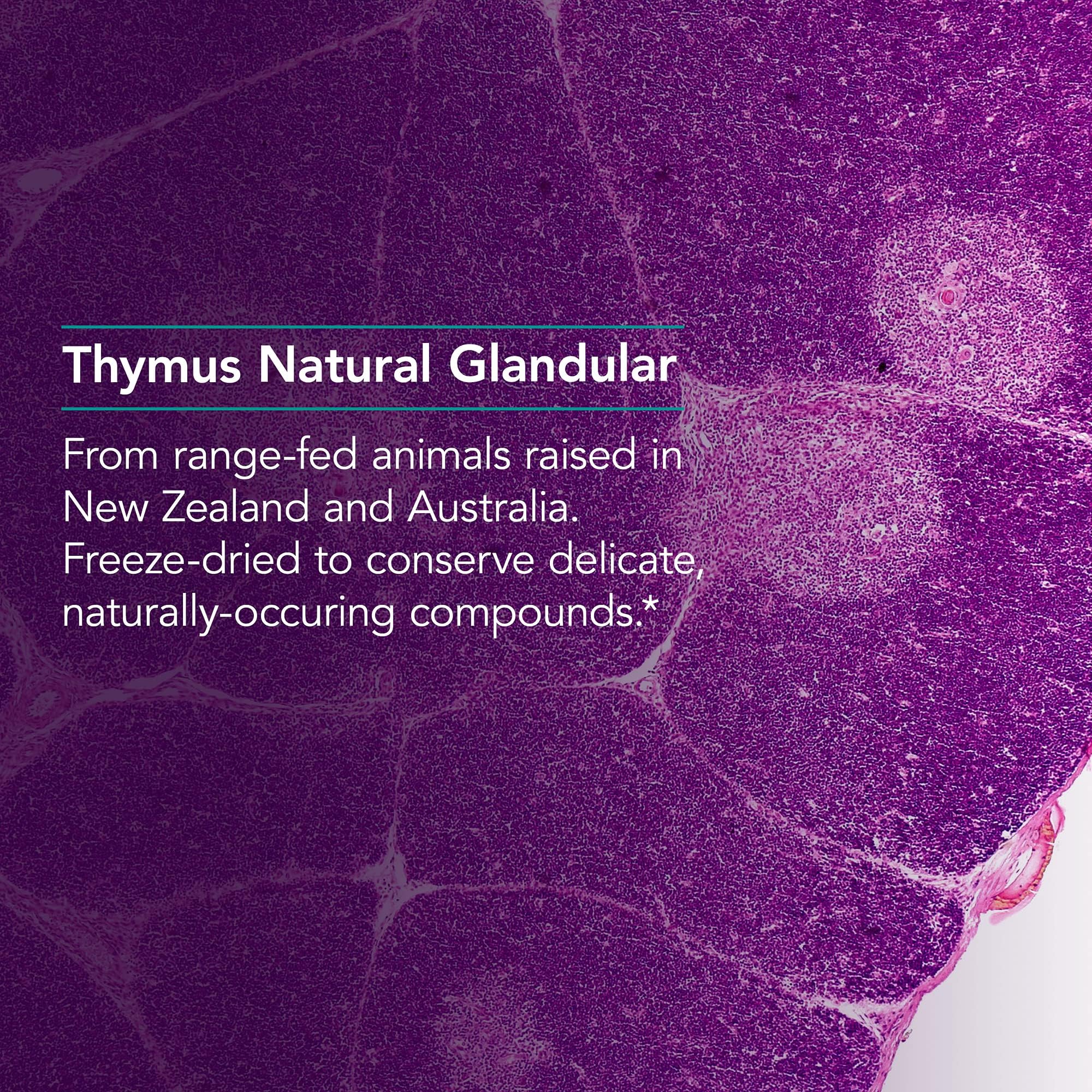 Allergy Research Group Thymus, flacon lyophilisé préservant activité biologique.