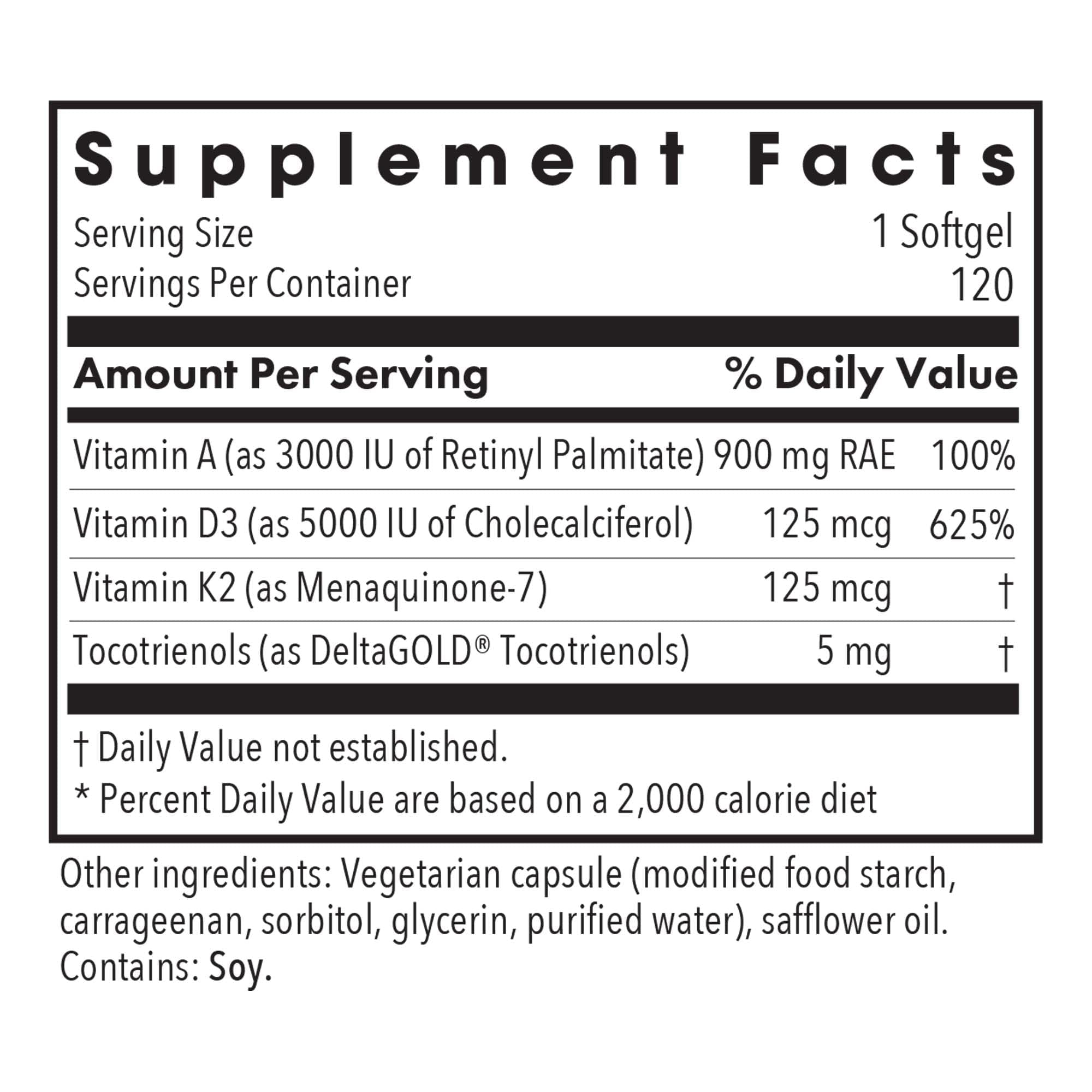 Allergy Research Group vitamine D3 Complete 5000 – comprimés faciles à avaler et dosage quotidien