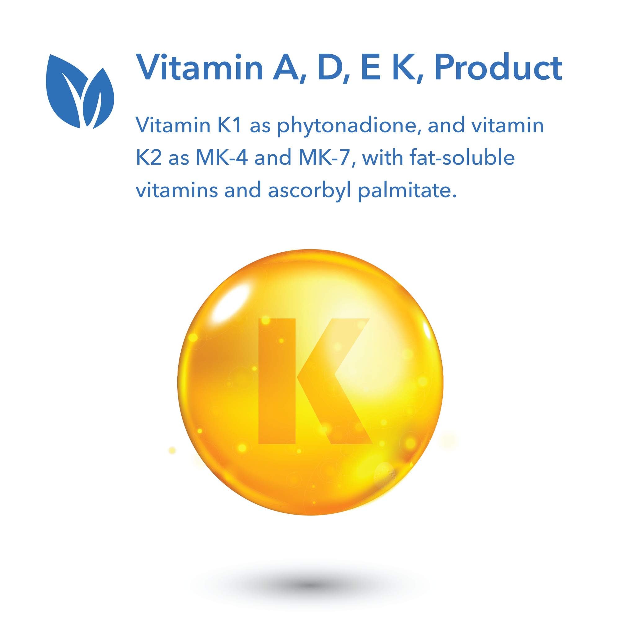 Vitamine K Allergy Research Group – composition K1 MK4 MK7 avec A C D