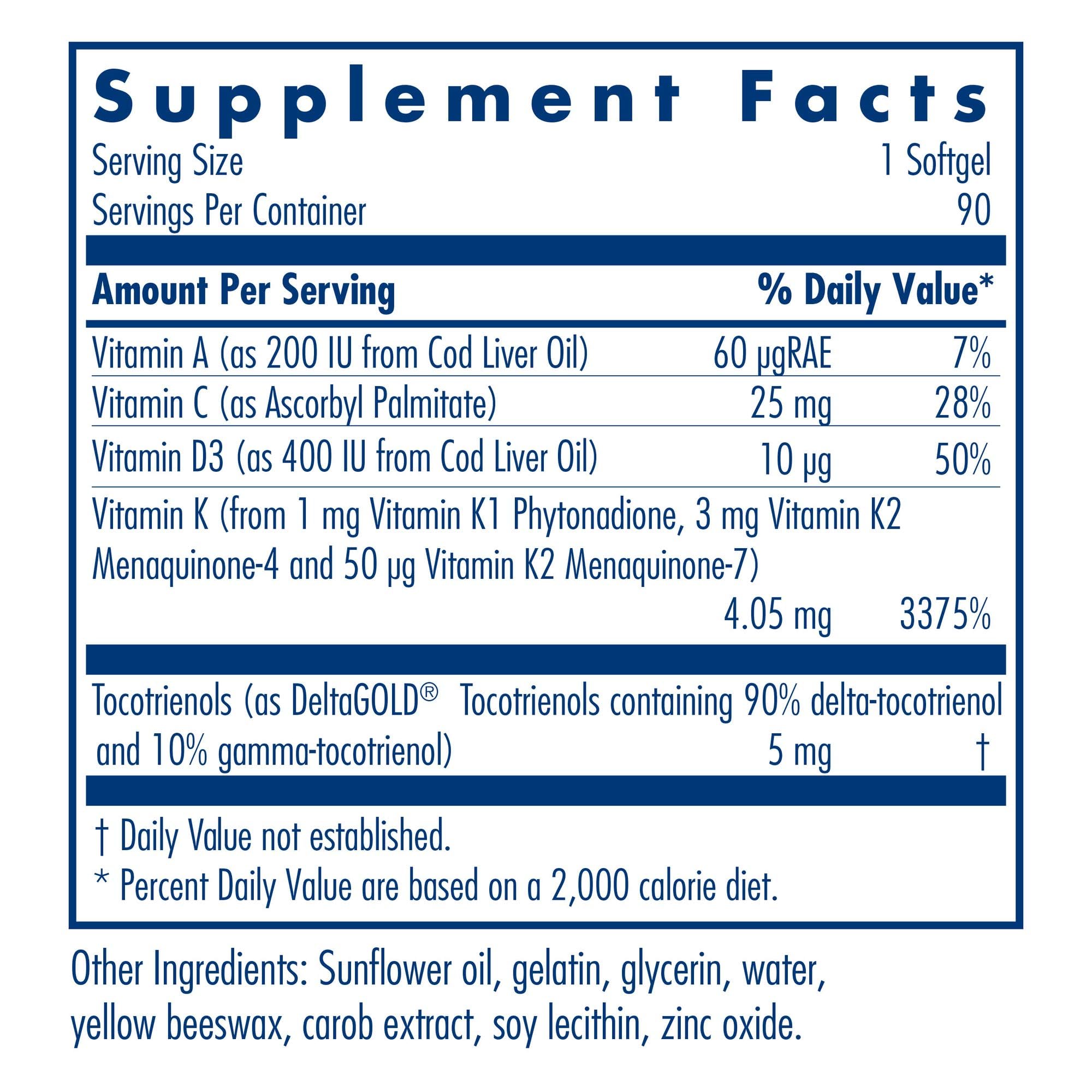 Vitamine K Allergy Research Group – etiquette-bouteille, étiquette claire et allergènes réduits