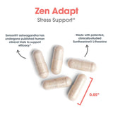 Zen Adapt – L-Theanine Suntheanine et GABA présentés dans la formule.