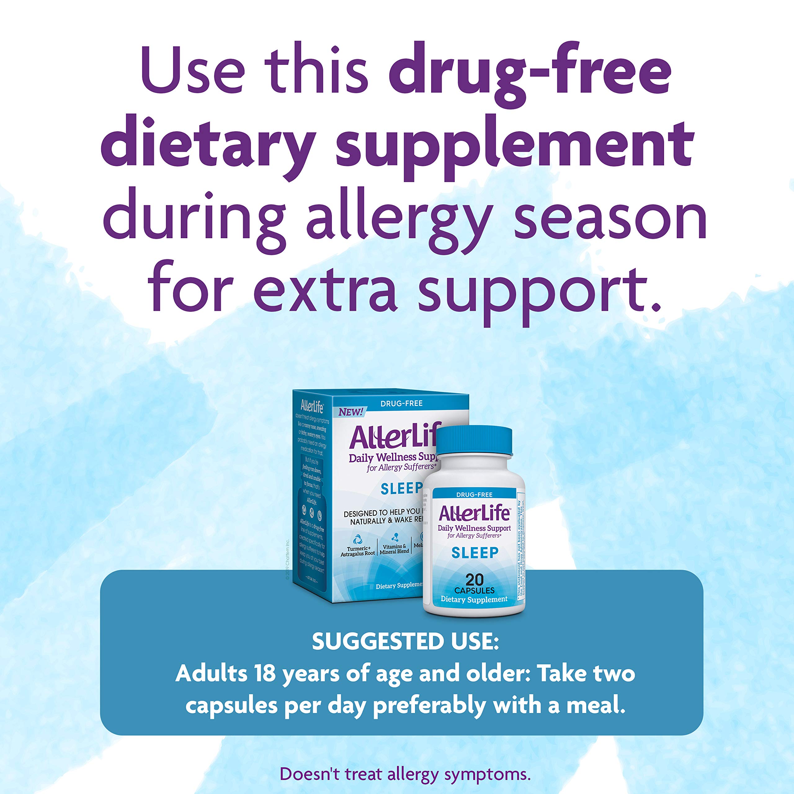 Allerlife Sleep : utilisation nocturne quotidienne sans caféine.