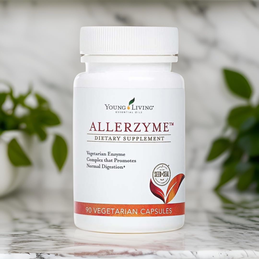 Capsules Allerzyme végétariennes après le repas.