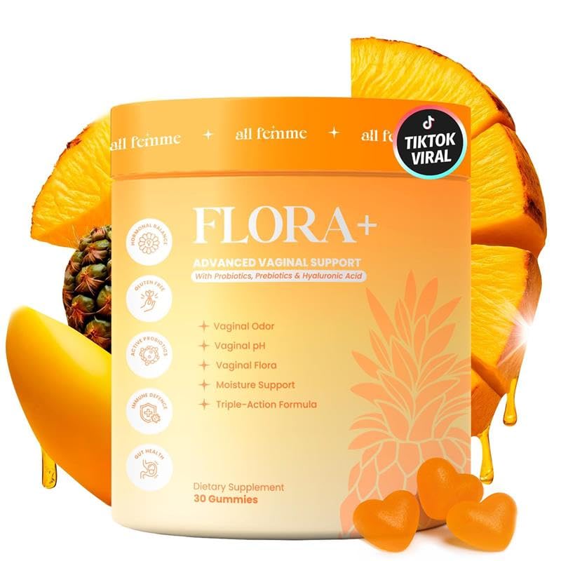 ALLFEMME Flora+ Gommes Ananas – soutien quotidien et fraîcheur intime