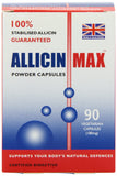 ALLICINMAX Allicin pur capsules - boîte, gélules végétales faciles à prendre au quotidien.