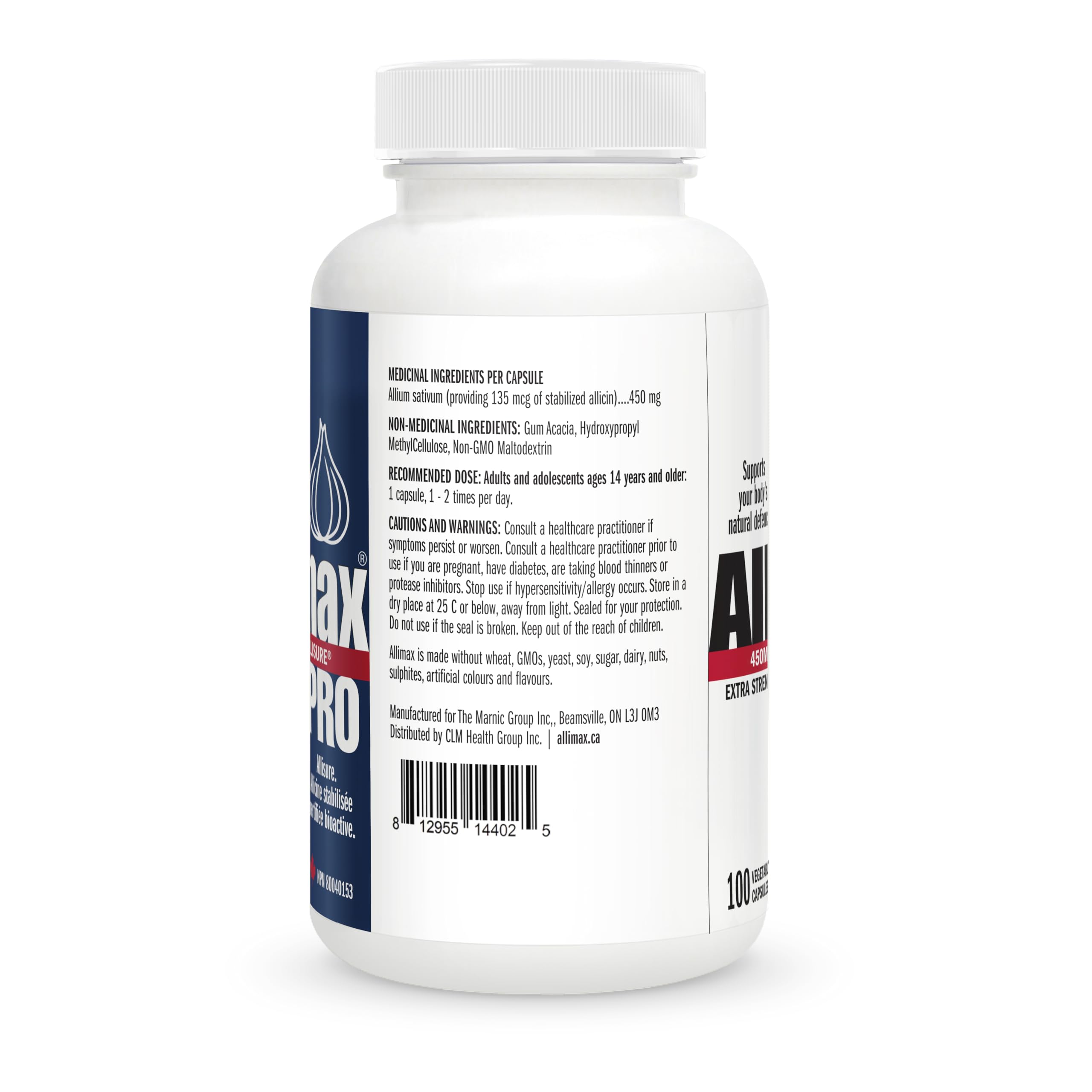 Allimax Pro usage quotidien en capsules végétariennes pour routine santé