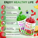 Texture tendre des gummies Alliwise fruits et legumes.