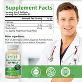 Gélules softgels jaunes Alliwise Glycinate, faciles à avaler et tolérées.