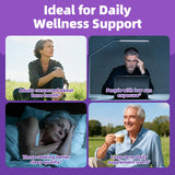 AlliWise lot deux gélules faciles à avaler pour sommeil apaisé.