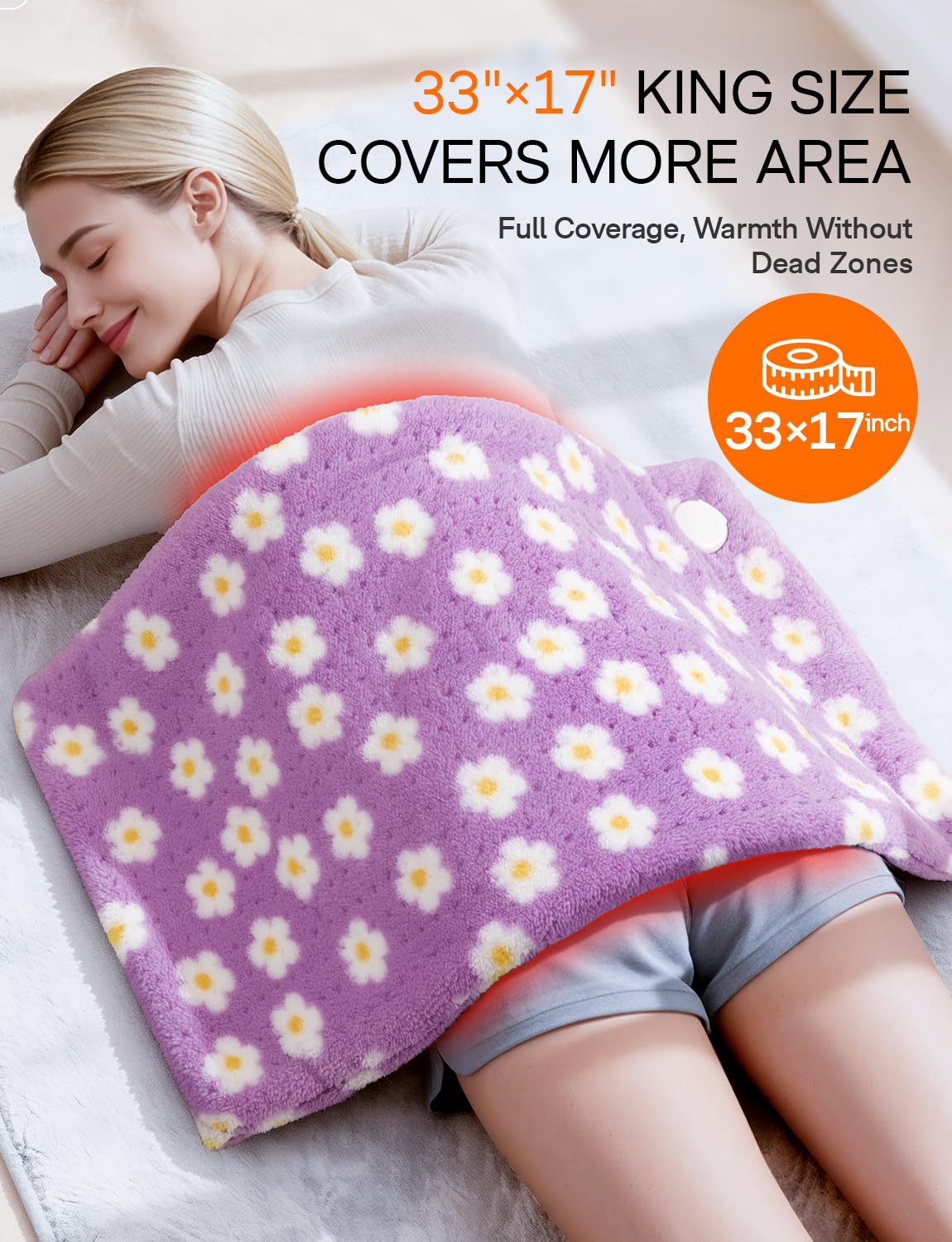 ALLJOY design marguerites-jaunes sur violet, ambiance cosy et réconfortante.