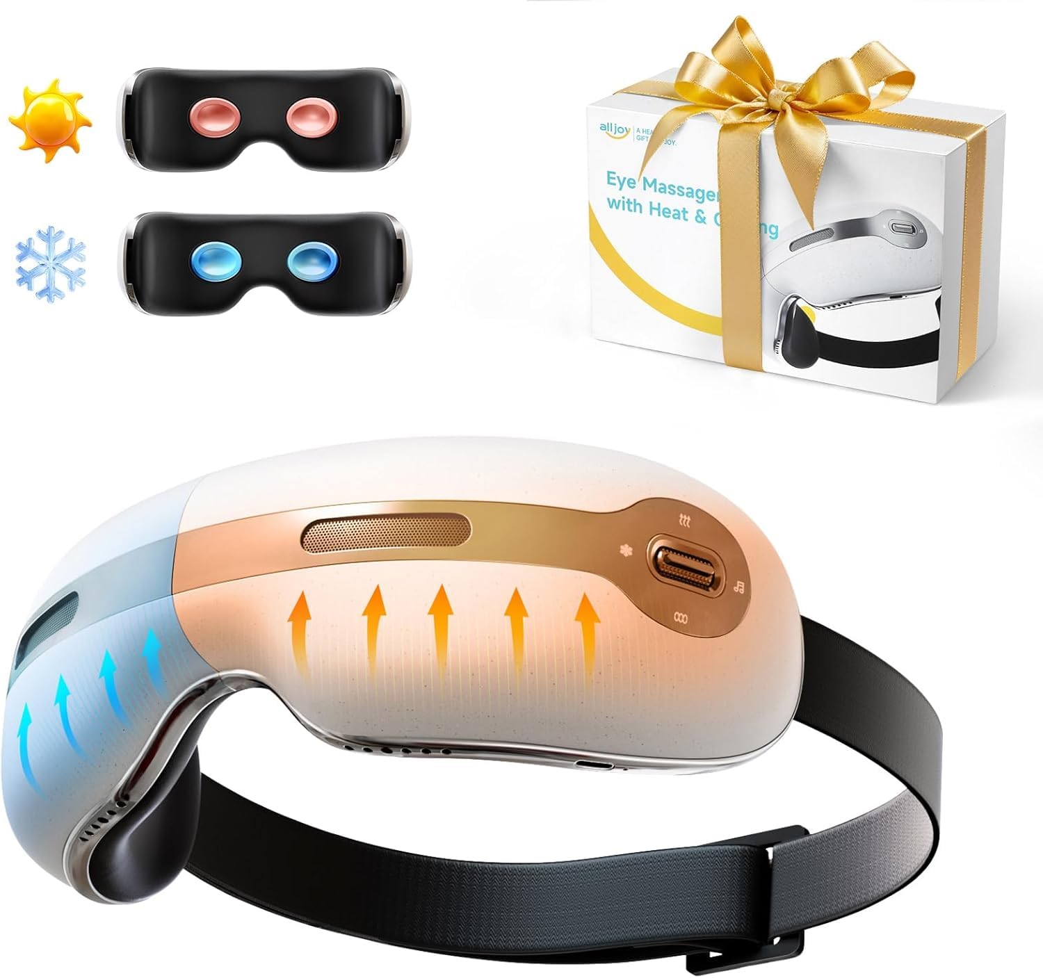 ALLJOY massageur yeux chaleur et froid pour relaxation oculaire