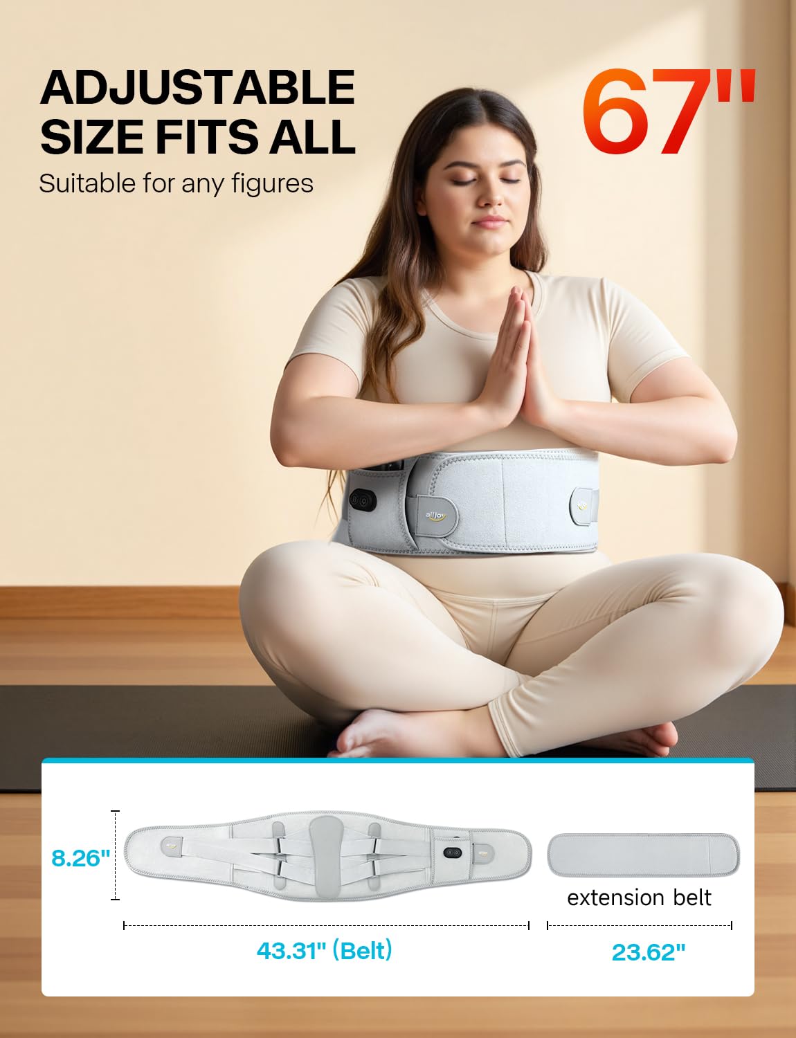 ALLJOY sangles élastiques doubles pour un maintien personnalisé