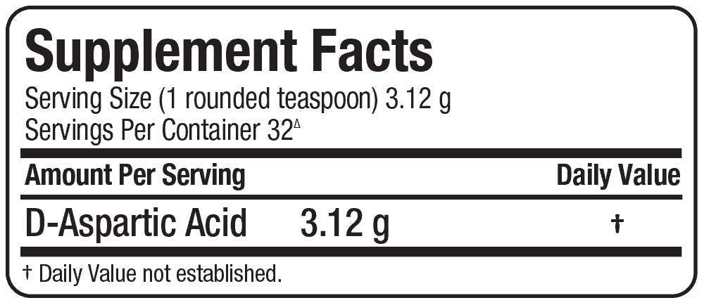 ALLMAX Acide D‑Aspartique — verre prêt au mélange facile