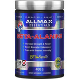 ALLMAX Beta-Alanine poudre, bouteille de 400 g, soutient l’endurance pendant l’entraînement.