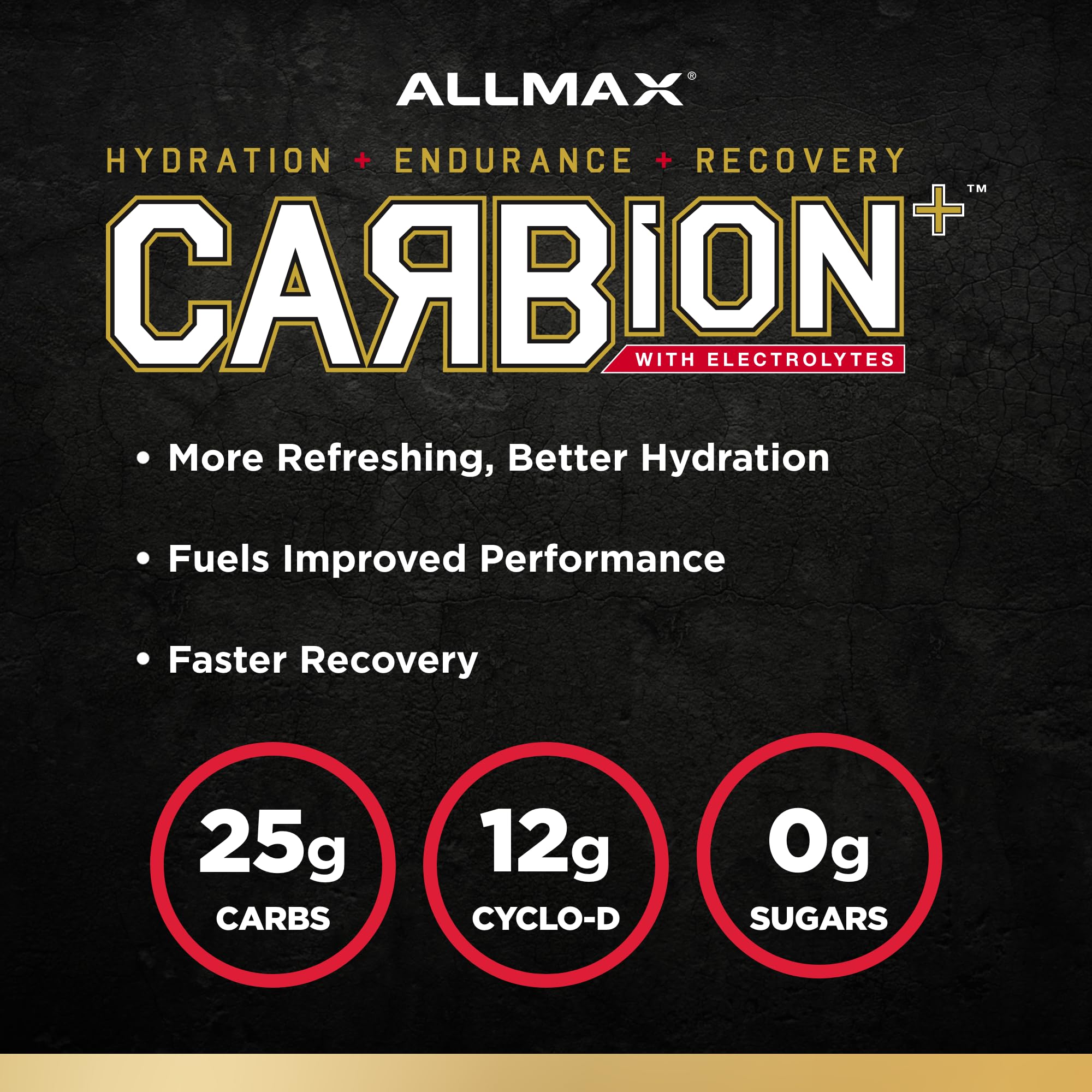 ALLMAX CARBION+ Pineapple Mango — doseur pratique facilitant le dosage précis avant l’effort.