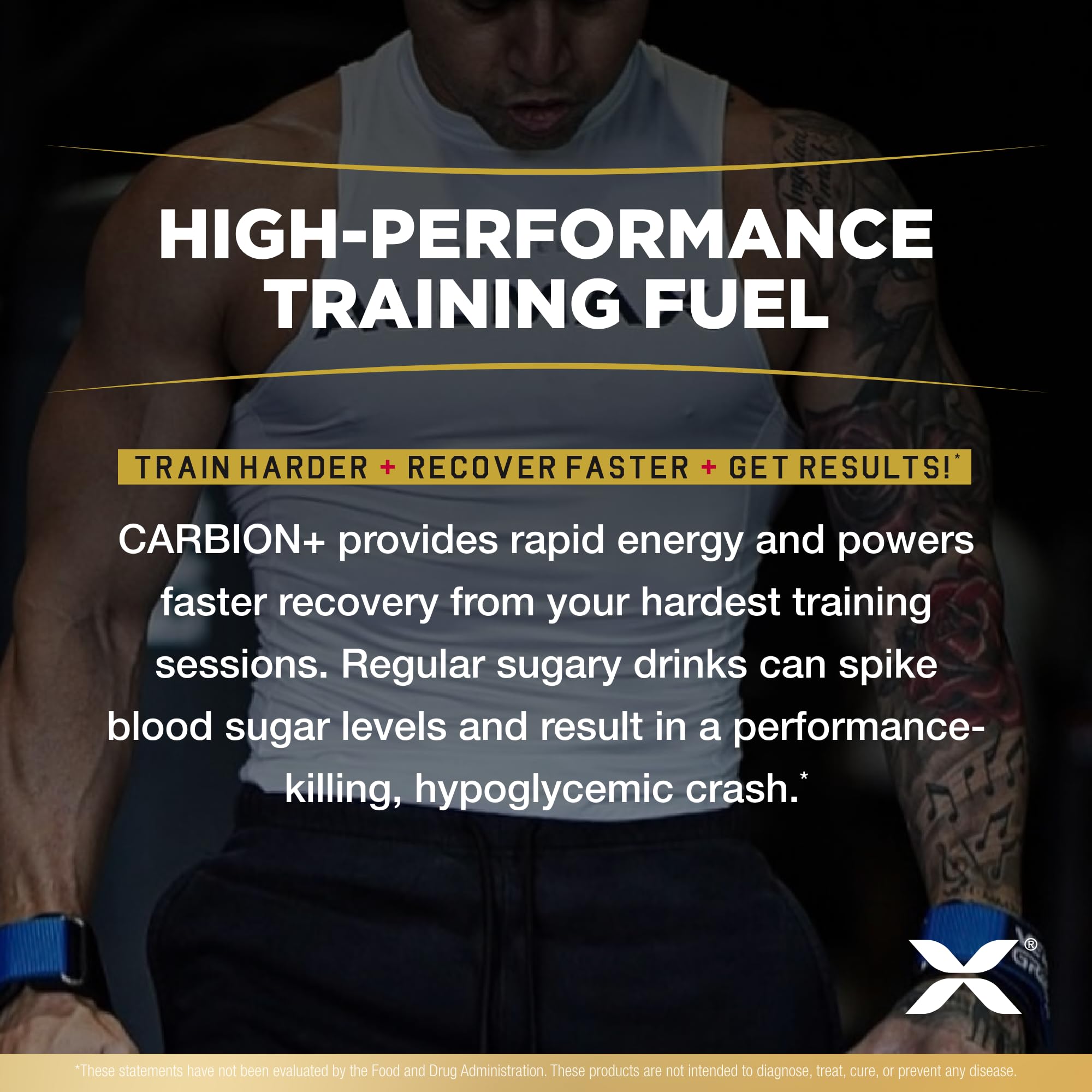 ALLMAX CARBION+ Pineapple Mango — préparation facile avec eau, idéale pour les séances longues.
