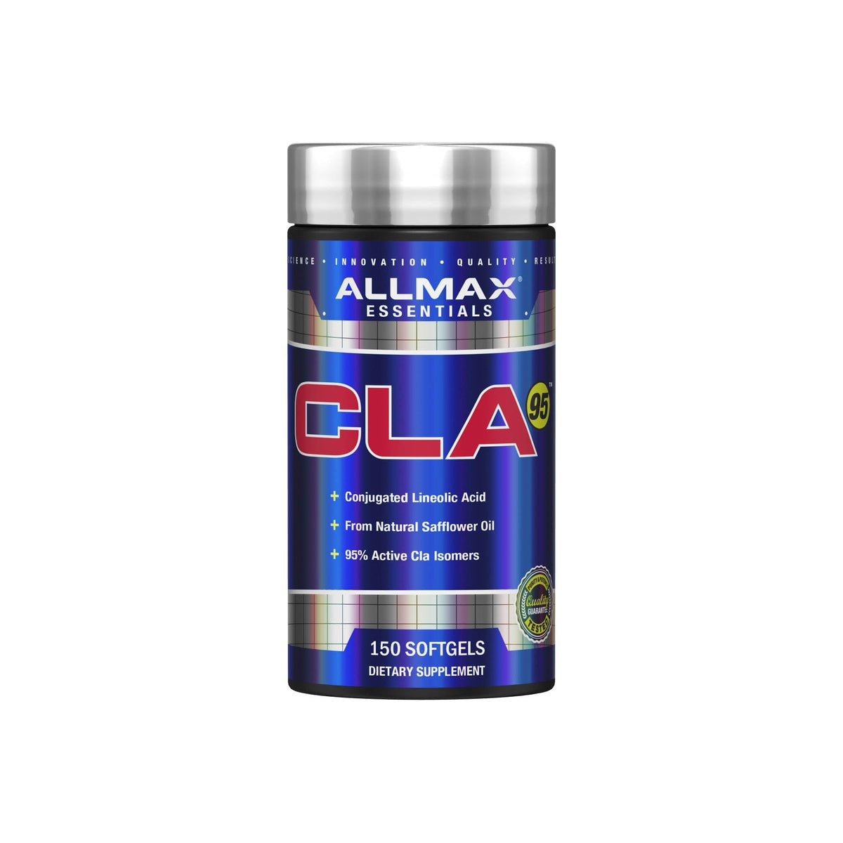 AllMax CLA95 gelules 1000 mg, design pratique pour routine sportive.