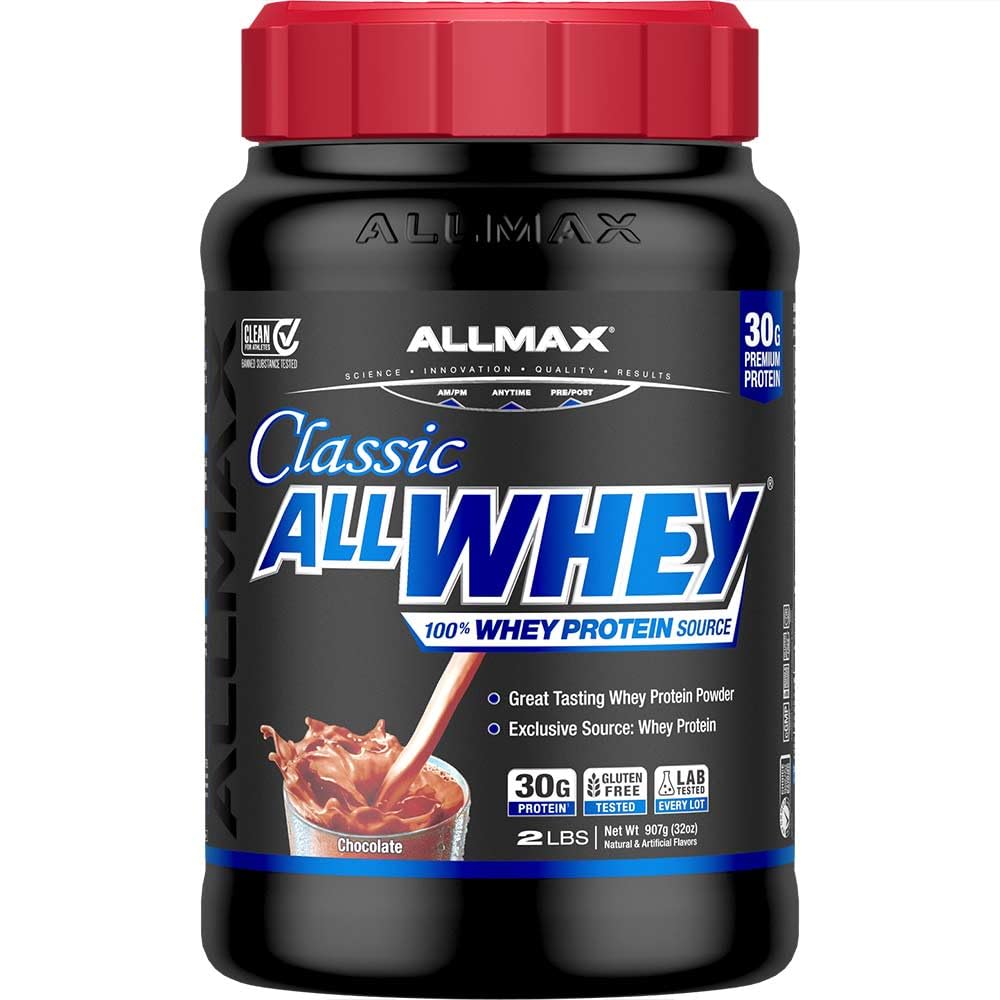 ALLMAX ALLWHEY Chocolat, poudre-melange: texture lisse et mélange rapide