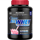 ALLMAX Classic ALLWHEY fraise, emballage clair, idéal pour un petit-déjeuner protéiné rapide
