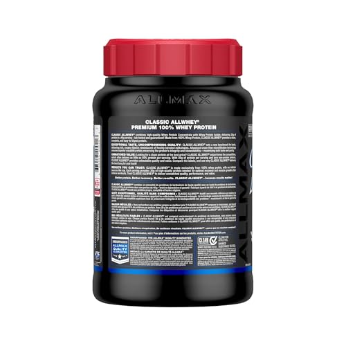 ALLMAX ALLWHEY Vanille: doseur facile pour un mélange rapide dans le shaker.