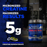 ALLMAX Créatine Monohydrate : melange-eau, mélange rapide et simple pour une boisson prête.