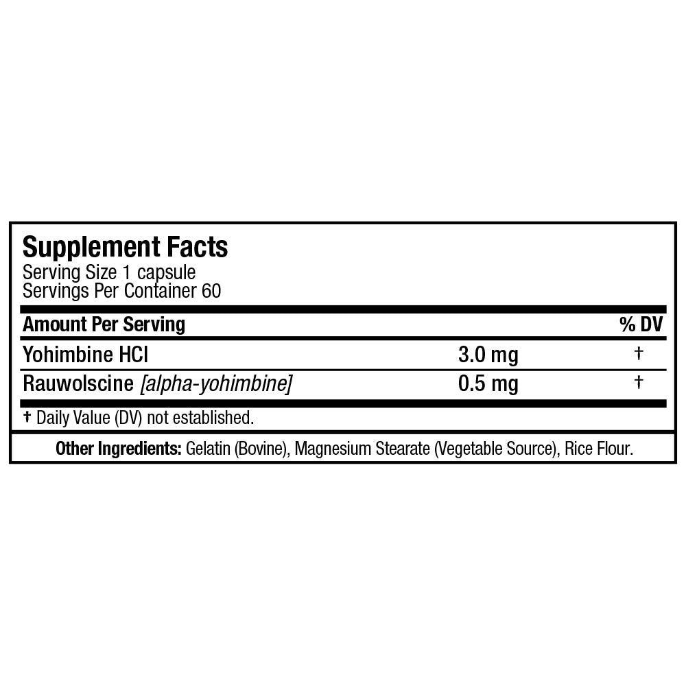 ALLMAX Essentials Yohimbine + rauwolscine – Utilisation quotidienne recommandée pour soutenir vos efforts.