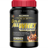 ALLMAX Gold ALLWHEY Chocolat emballage élégant pour rangement et conservation.