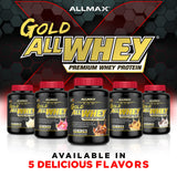 Emballage ALLMAX Gold ALLWHEY au design moderne et pratique