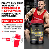 Après-entraînement ALLMAX Gold ALLWHEY Fraise peut soutenir la récupération.