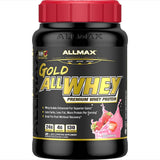 ALLMAX Gold ALLWHEY Fraise, emballage clair, récupération après séance.
