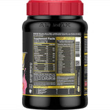 Poudre fine ALLMAX Gold ALLWHEY Fraise se mélange facilement.