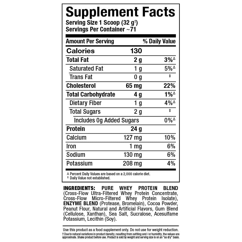 Ingrédients BCAA et acides aminés dans ALLWHEY Gold