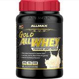 ALLMAX Gold AllWhey emballage vanille française, prêt à l'emploi après l'entraînement