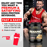 ALLMAX HEXAPRO texture veloute-lait - boisson proteinee agreable.