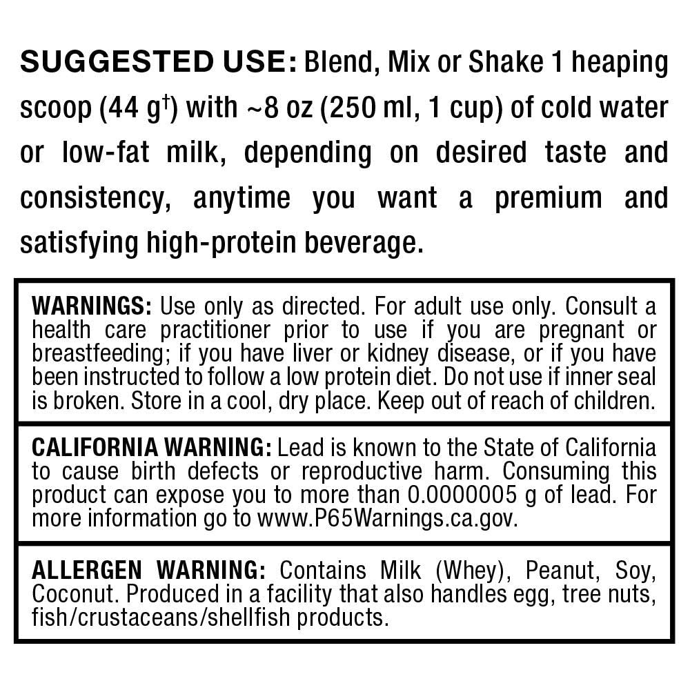 ALLMAX HEXAPRO verre-robuste: shake prêt à déguster dans un grand verre.