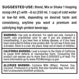 ALLMAX HEXAPRO verre-robuste: shake prêt à déguster dans un grand verre.