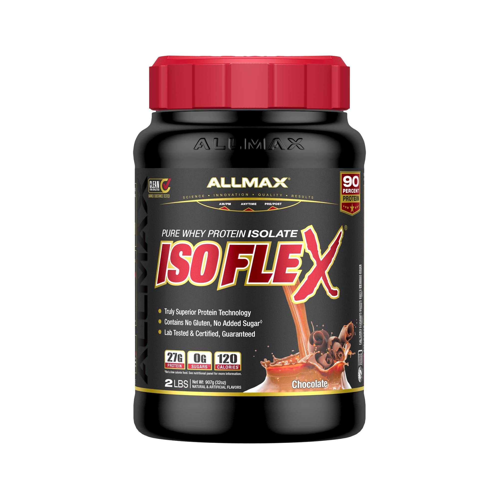 ALLMAX Isoflex, poudre protéine isolat, shake rapide après entraînement