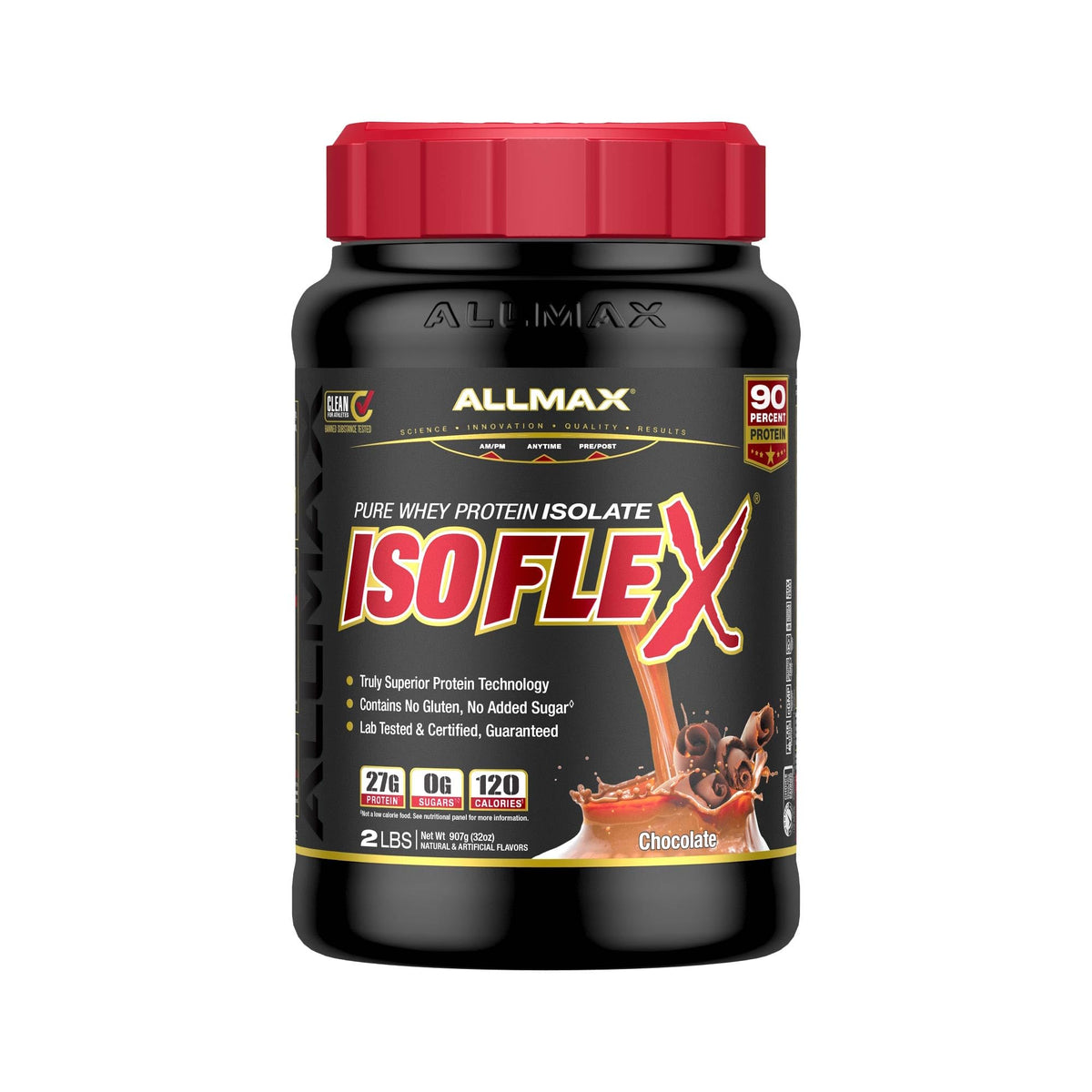 ALLMAX Isoflex, poudre protéine isolat, shake rapide après entraînement