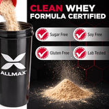 ALLMAX Isoflex, boîte de transport pratique pour emporter votre protéine lors de déplacements.