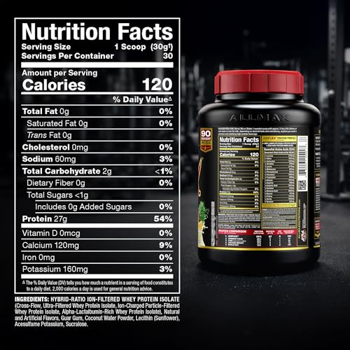 ALLMAX Isoflex fraise, parfum frais pour varier vos shakes.