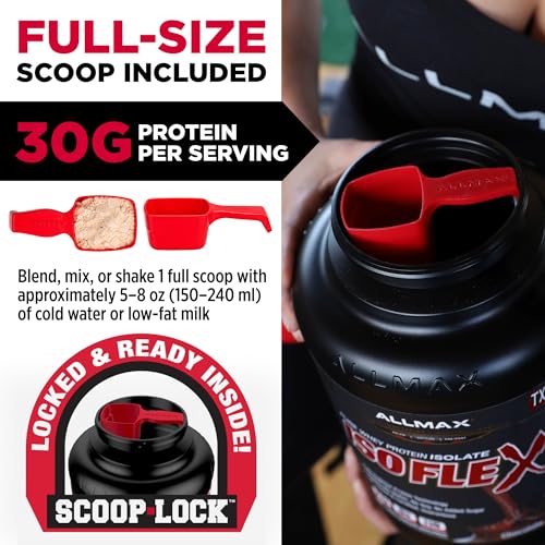 ALLMAX Isoflex, gamme saveurs, saveurs naturelles sans arrière-goût indésirable.