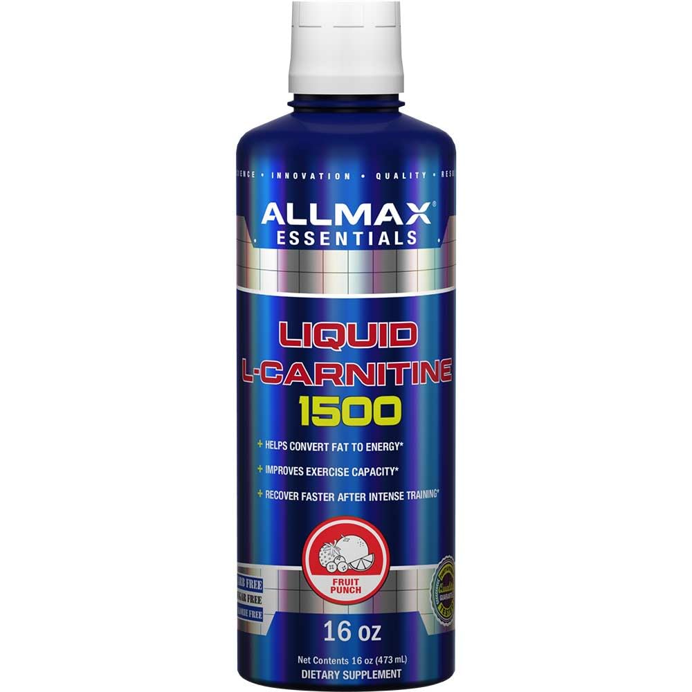 ALLMAX L-Carnitine liquide 1500 mg bouteille – énergie sans stimulant pour l'entraînement