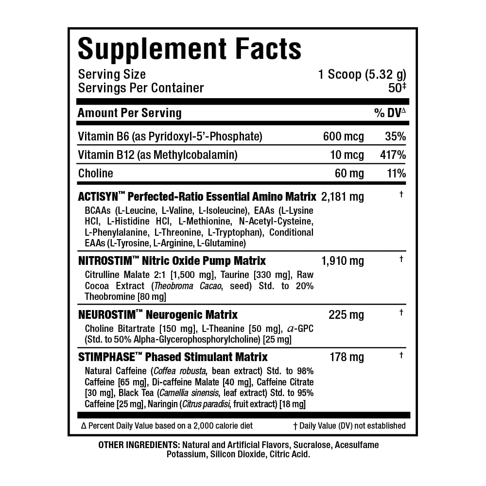Préparation ALLMAX MusclePrime Framboise Blanche avec eau froide