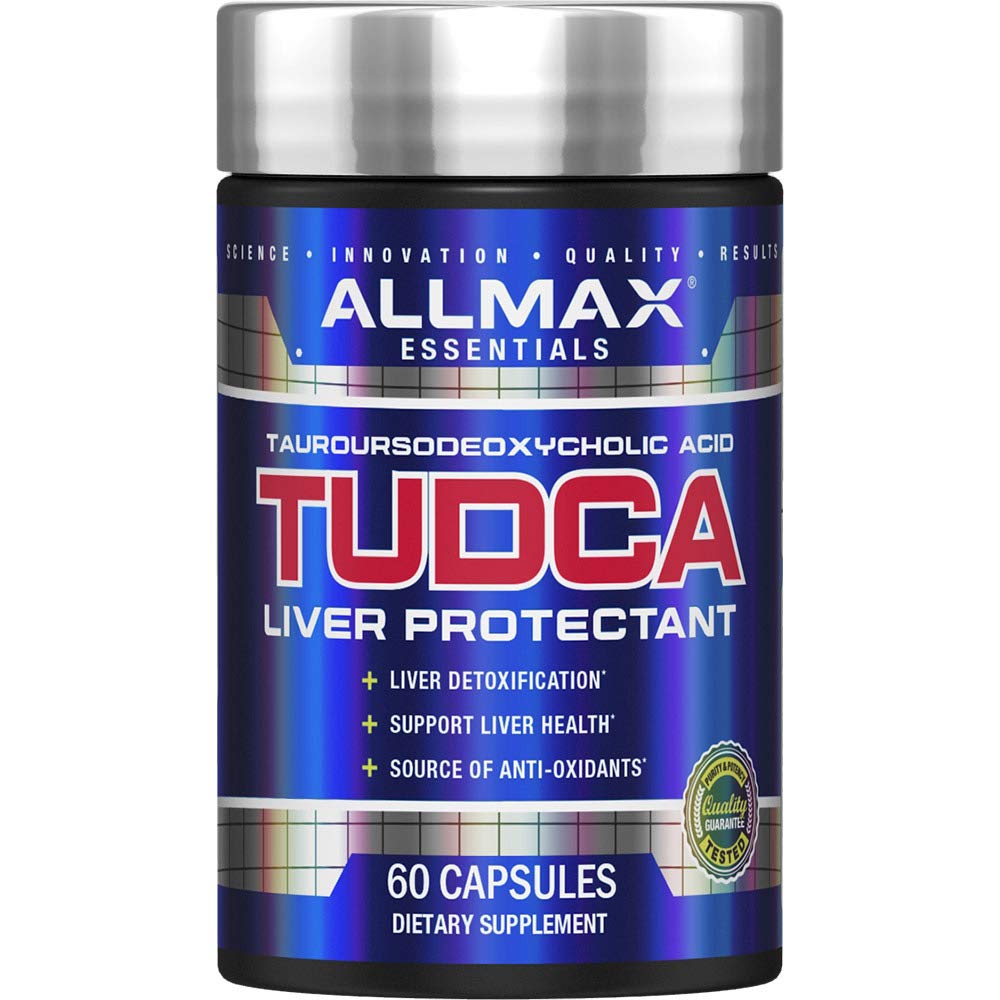 ALLMAX TUDCA+ – Bouteille montrant le soutien potentiel du foie et de la digestion.