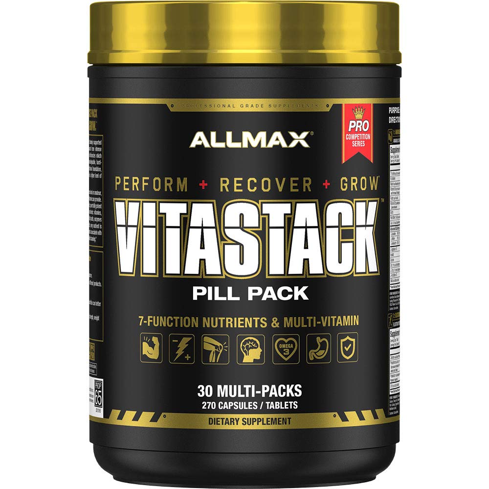 ALLMAX VITASTACK bouteille et étiquette : informations claires pour suivre votre protocole