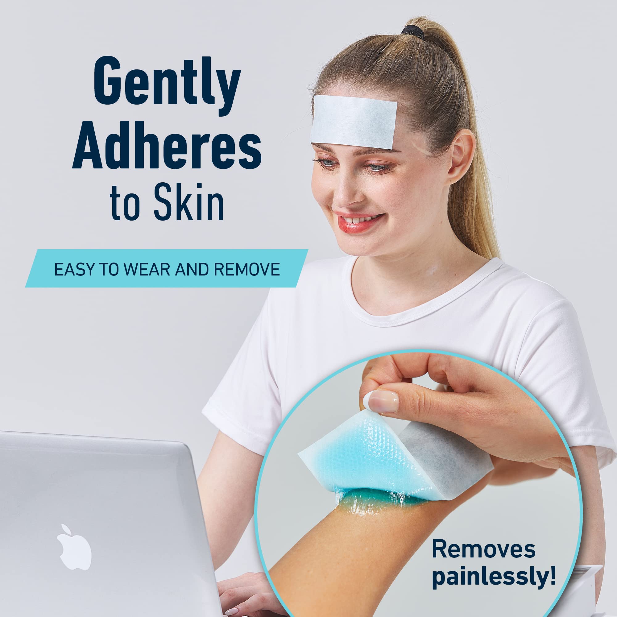 Bandes refroidissantes AllSett Health – apaisement des tensions sinusales et ressenti frais durable.
