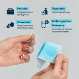 Bandes AllSett Health – utilisation portable et pratique en déplacement.